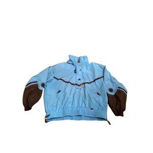 Obermeyer Blue/Black Ski Winter Jacket Womens Sz 12